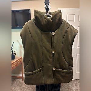 Free People Roll With Us Puffer Vest Size Small Oversized